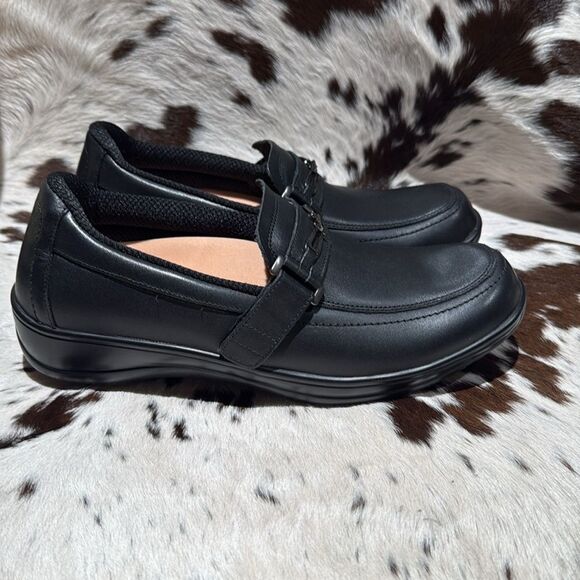 Orthofeet Black Leather Chelsea shoes Size 10.5B A18 - Picture 5 of 11